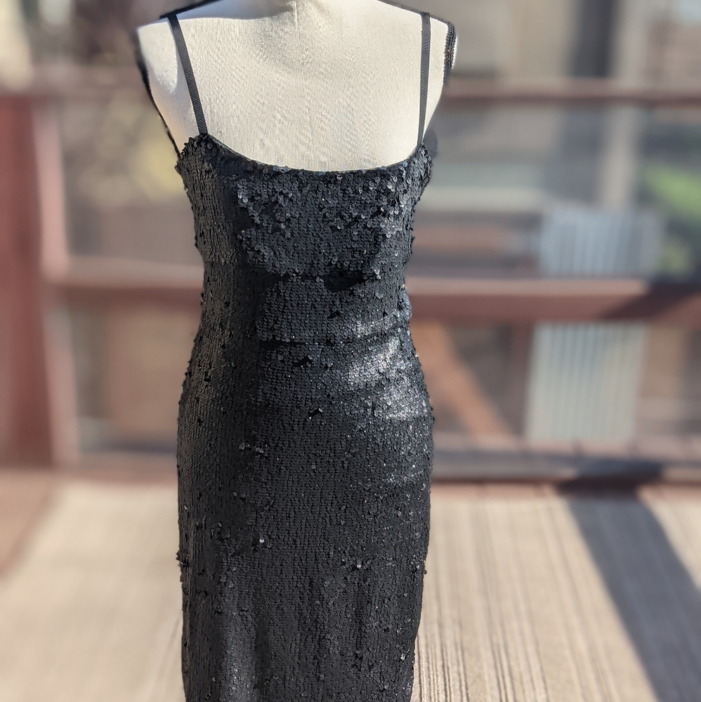 Medium black sequin BCBG dress